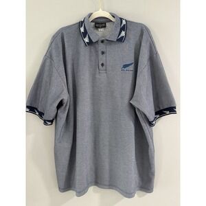 MTS Sports New Zealand Mens XXL Short Sleeve‎ Polo Shirt Grey Regular Fit